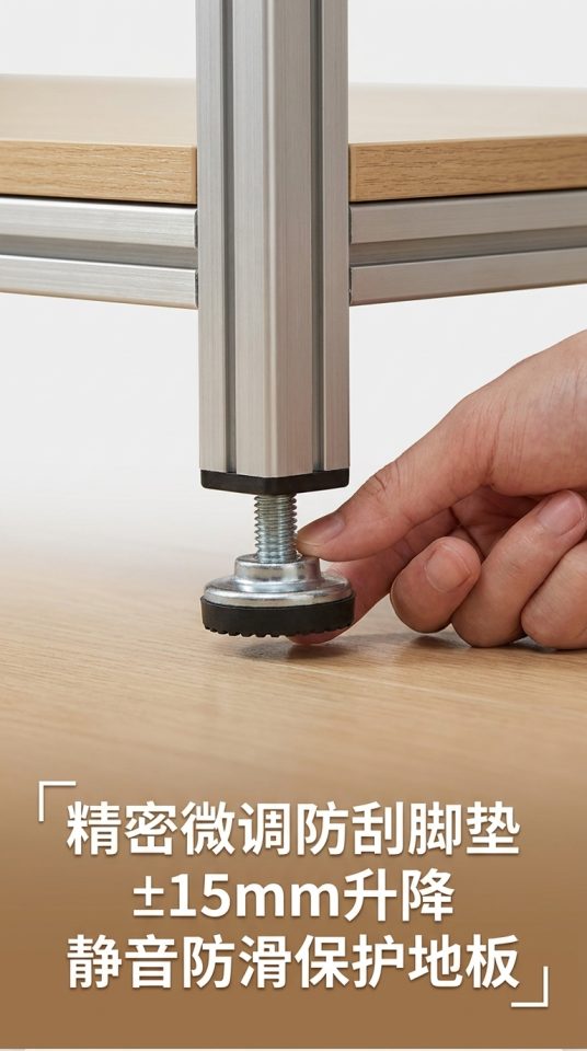 海洋板L型办公桌台式转角电脑桌办公室带抽屉书桌现代风工业桌子