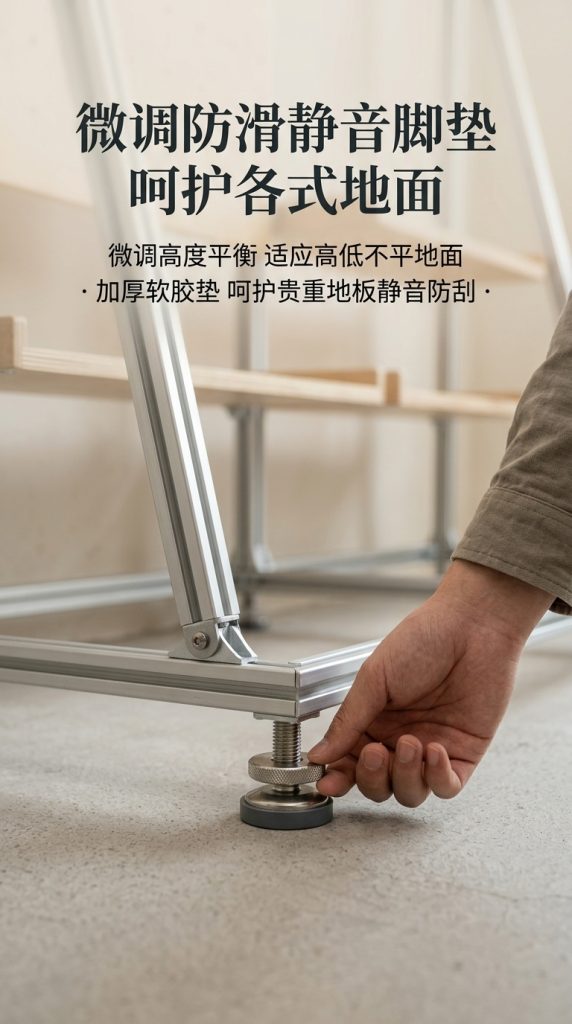 铝型材展示架展览馆木架子Y型架样品陈列架文创馆艺术洞洞板展架 - 产品图片