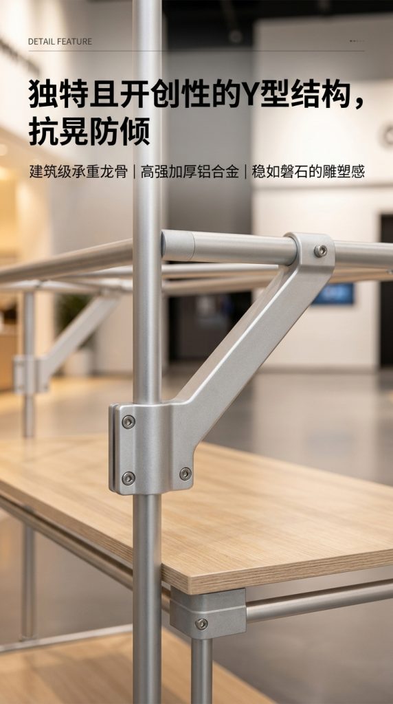 光轴海洋板展架Y字形产品广告展示文创角落设计师样品展示架定制 - 产品图片