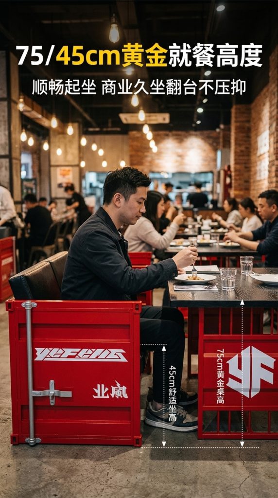 工业风酒吧桌椅组合清吧烧烤店西餐厅咖啡厅商用铁艺餐椅卡座沙发 - 产品图片