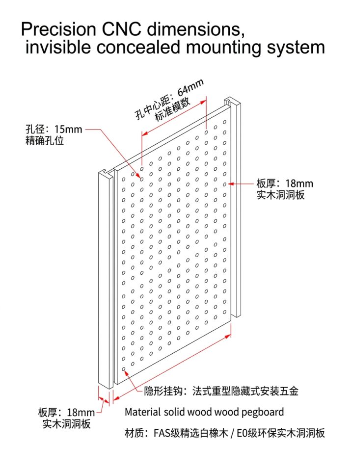 洞洞板建板材五金货架海洋板置物架墙上多功能收纳板悬挂展示架