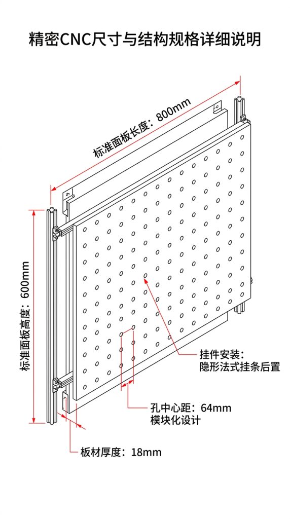 壁挂洞洞板 / Pegboard - 详情图