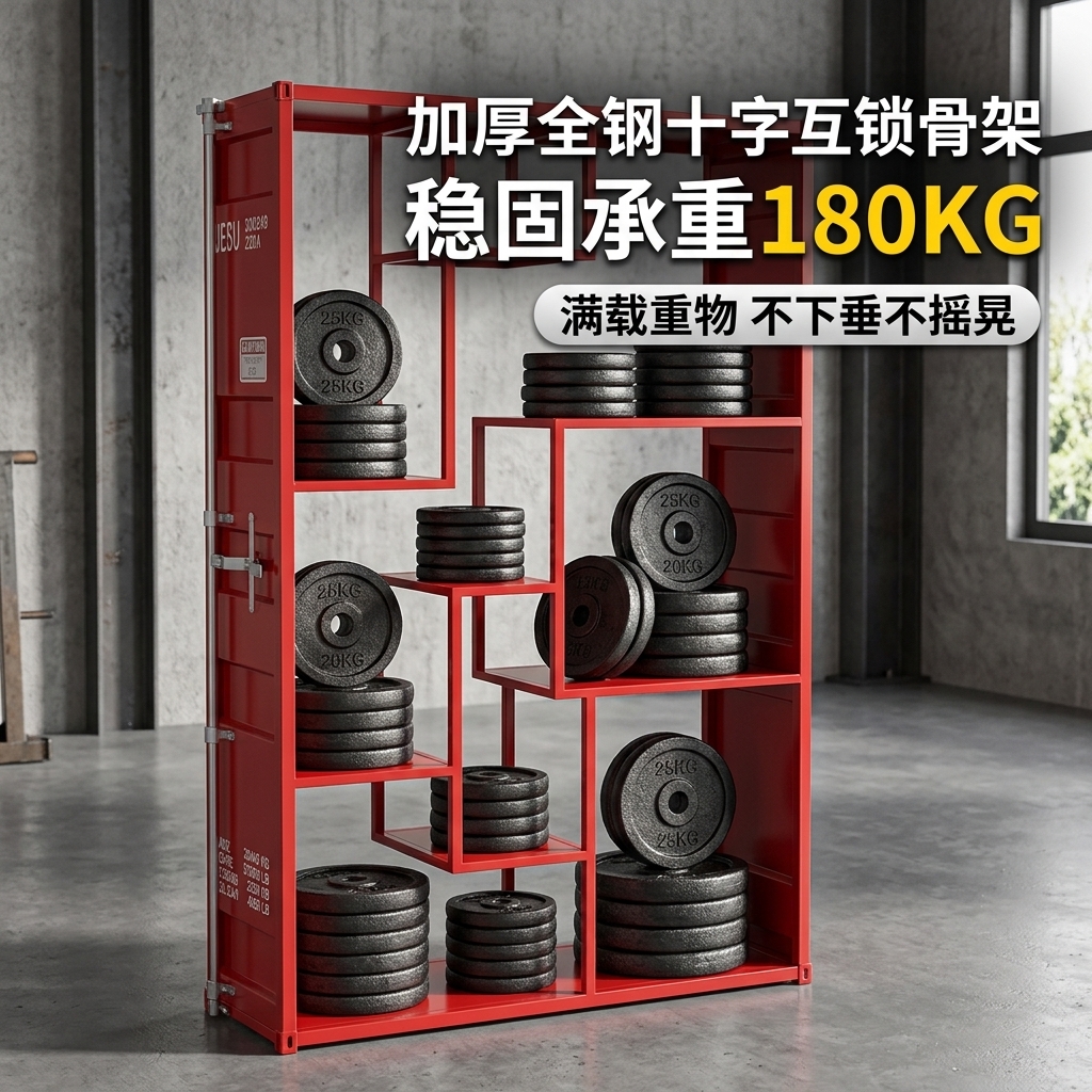 产品展示架陈列架玩具架子中岛柜展示柜子隔断商用奖牌手办展示柜 - 产品图片