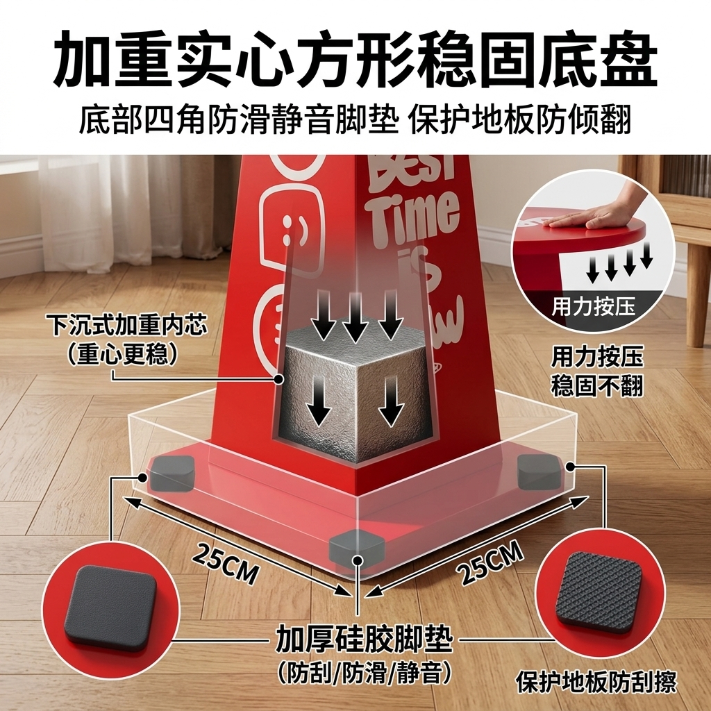 工业风雪糕筒桌创意茶几家用客厅沙发小桌子小户型边几多巴胺潮牌 - 产品图片
