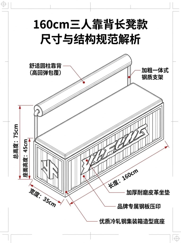 工业风酒吧清吧桌椅组合咖啡厅烧烤店商用创意集装箱铁艺卡座沙发 - 产品图片