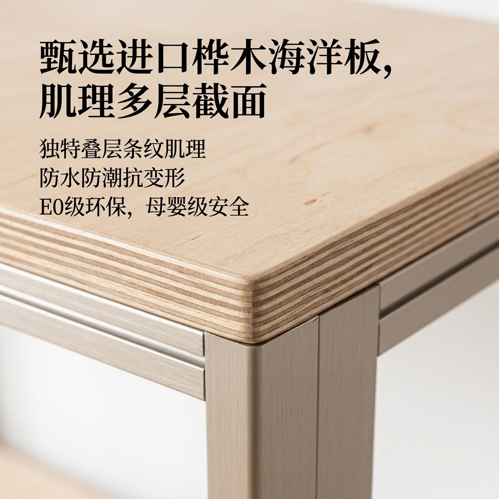 温柔风铝型材海洋板服装展示架落地式多层收纳架商场服装店衣帽架 - 产品图片