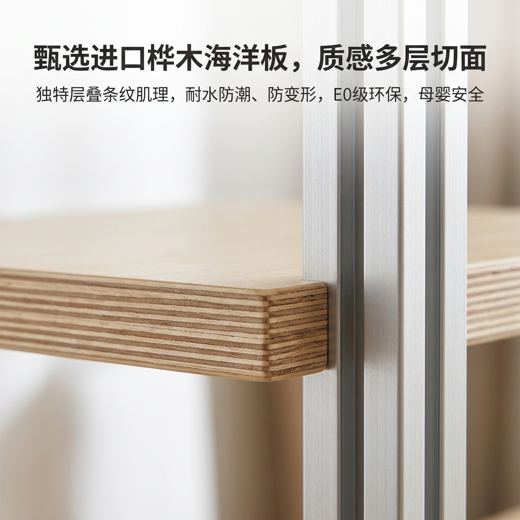 阶梯置物架商超多层陈列架海洋板店铺展示架洞洞板落地式收纳货架 - 产品图片