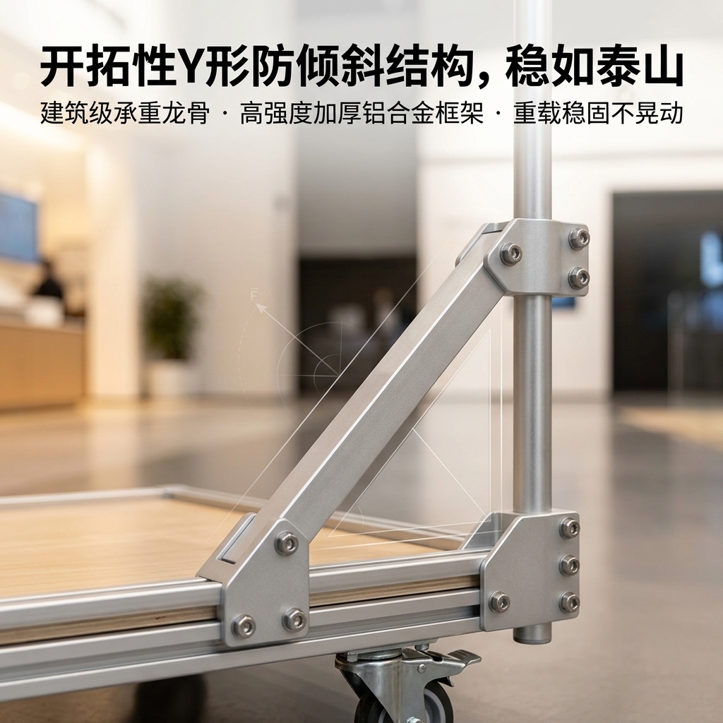 光轴海洋板展架Y字形产品广告展示文创角落设计师样品展示架定制 - 产品图片