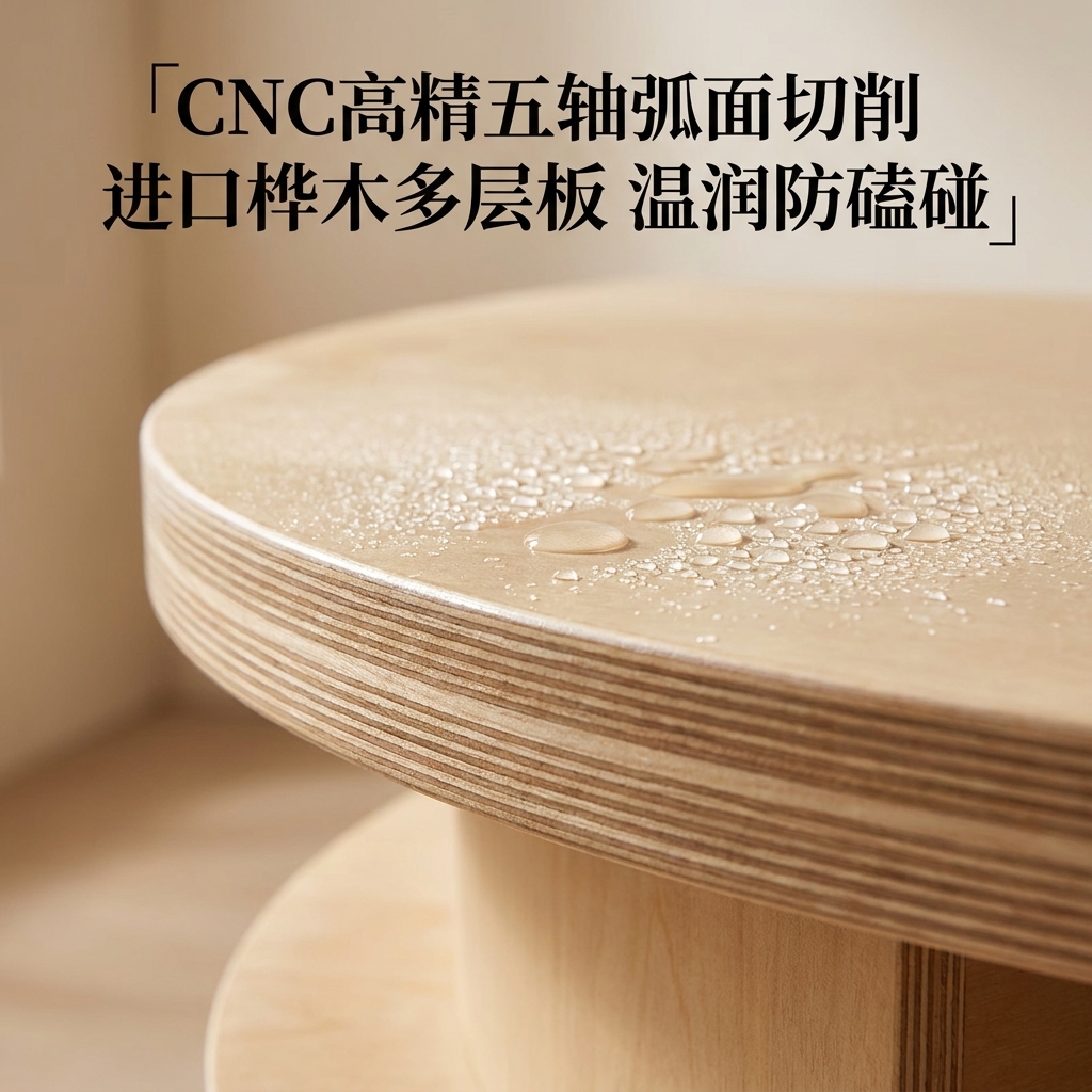 海洋板异形中岛台商业空间展示台咖啡店设计感桌椅圆弧形流水台 - 产品图片