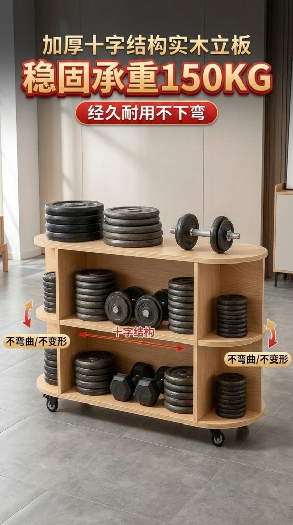 海洋板入户玄关柜可移动多层收纳架简约木质储物柜客厅咖啡柜边柜 - 产品图片