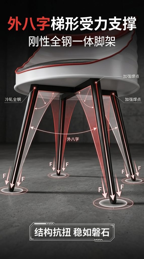 户外露营休闲外摆桌椅创意商用商场公共座椅工业风奶茶店桌椅组合 - 产品图片