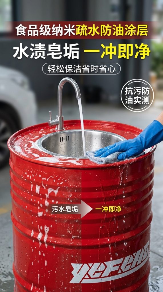 铁艺洗手盆复古工业风油桶创意卫生间洗漱台厕所个性洗手池洗手台 - 产品图片