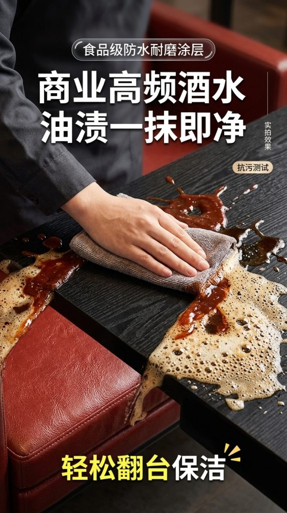 工业风酒吧沙发卡座接待餐桌网红奶茶店烧烤店清吧咖啡厅桌椅组合 - 产品图片