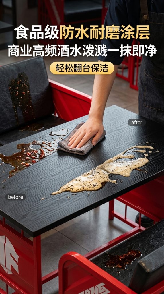 工业风酒吧桌椅组合清吧定制铁艺集装箱复古奶茶店咖啡厅卡座沙发 - 产品图片