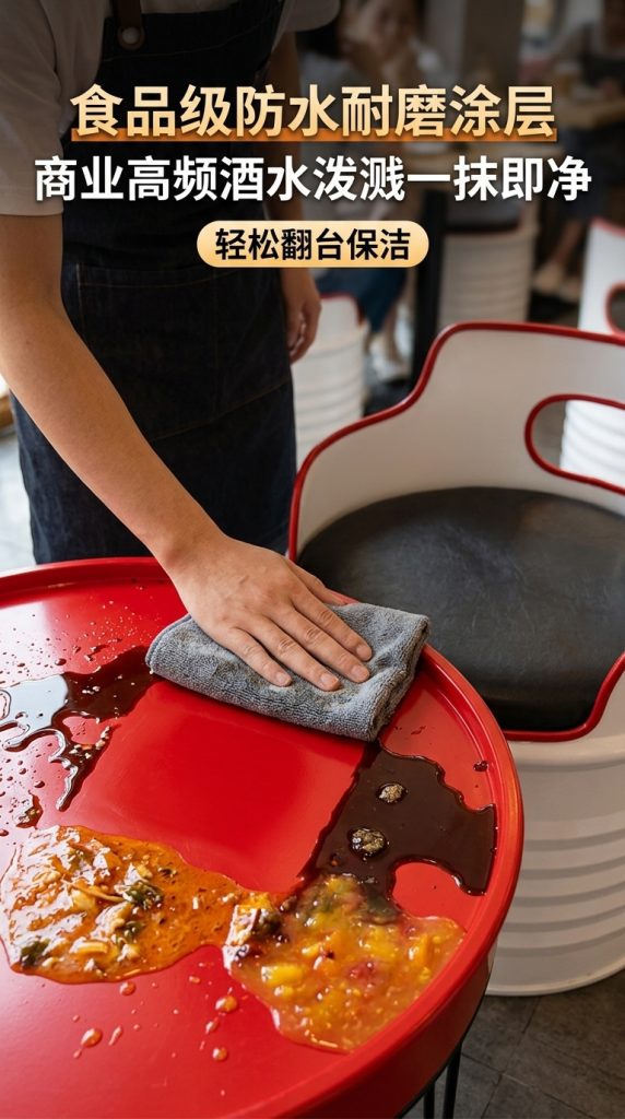 网红咖啡厅桌椅组合奶茶店餐台椅酒吧休息区洽谈桌工业风餐饮家具 - 产品图片