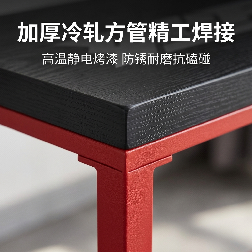 工业风吧台桌酒吧清吧酒馆奶茶店桌椅组合靠墙创意铁艺长条高脚桌 - 产品图片