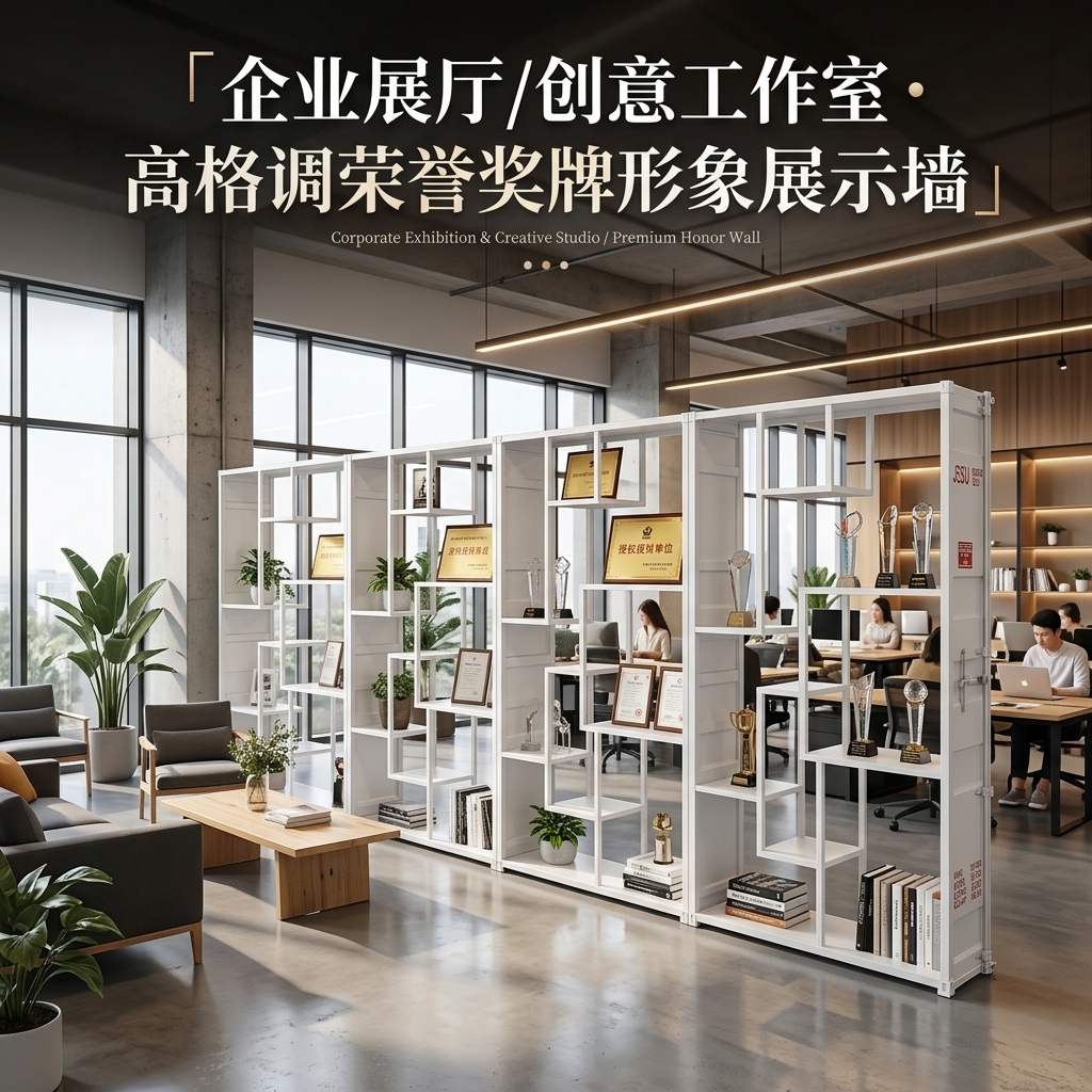 产品展示架陈列架玩具架子中岛柜展示柜子隔断商用奖牌手办展示柜 - 产品图片