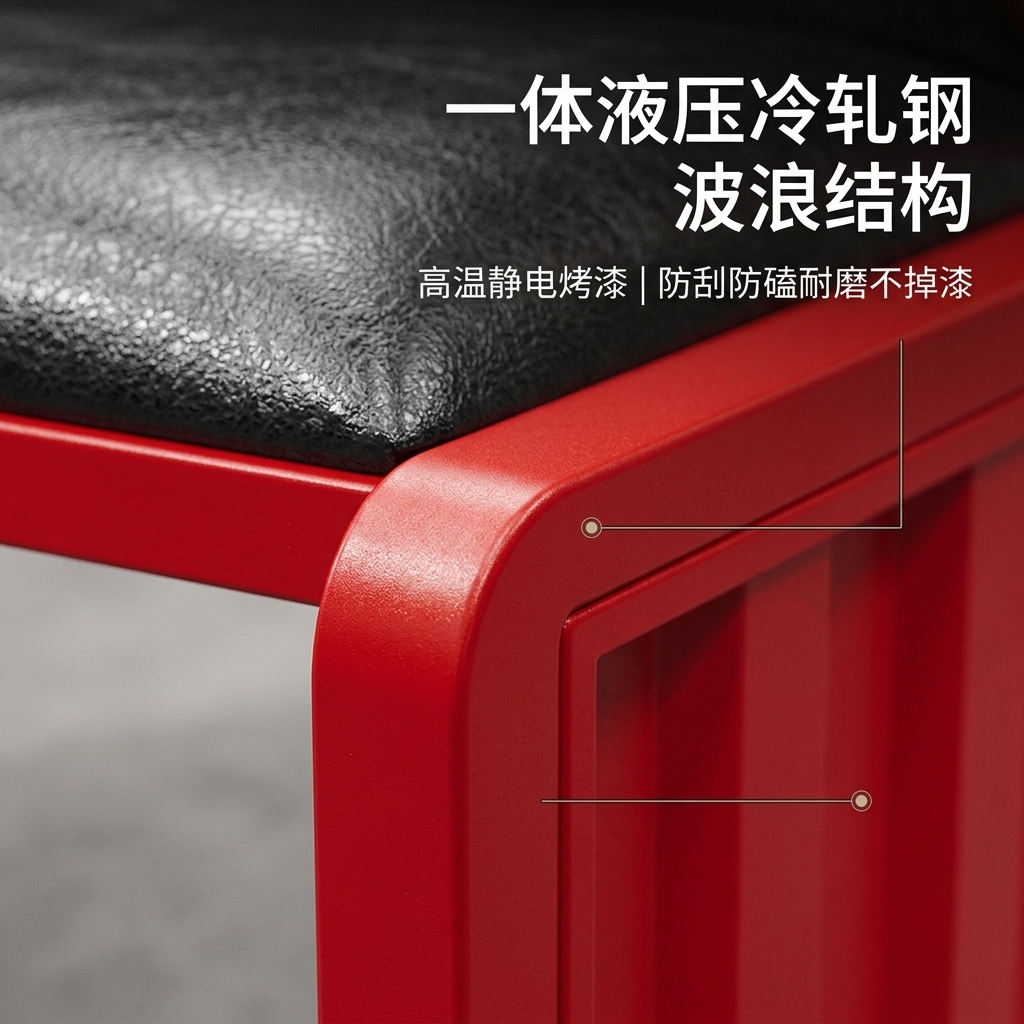 酒吧桌椅组合奶茶店咖啡厅酒吧清吧工业风复古铁艺集装箱卡座沙发 - 产品图片