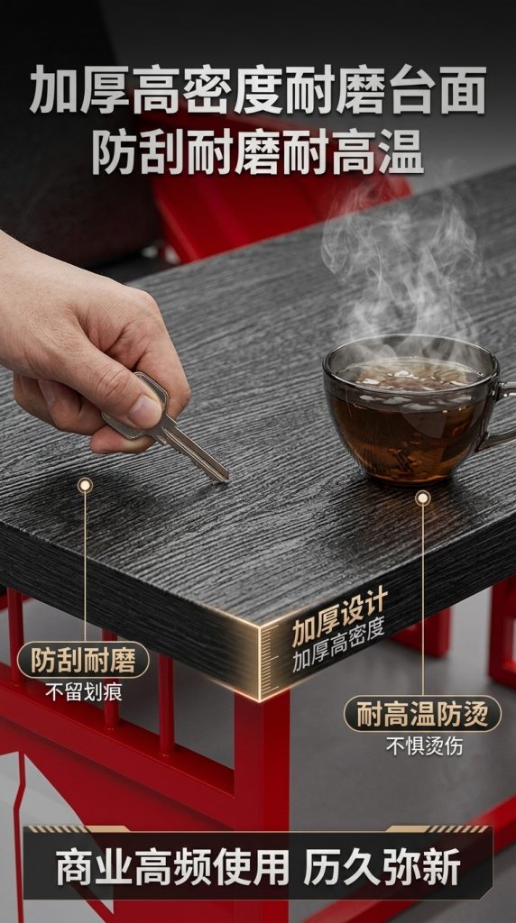 工业风酒吧桌椅组合清吧定制铁艺集装箱复古奶茶店咖啡厅卡座沙发 - 产品图片