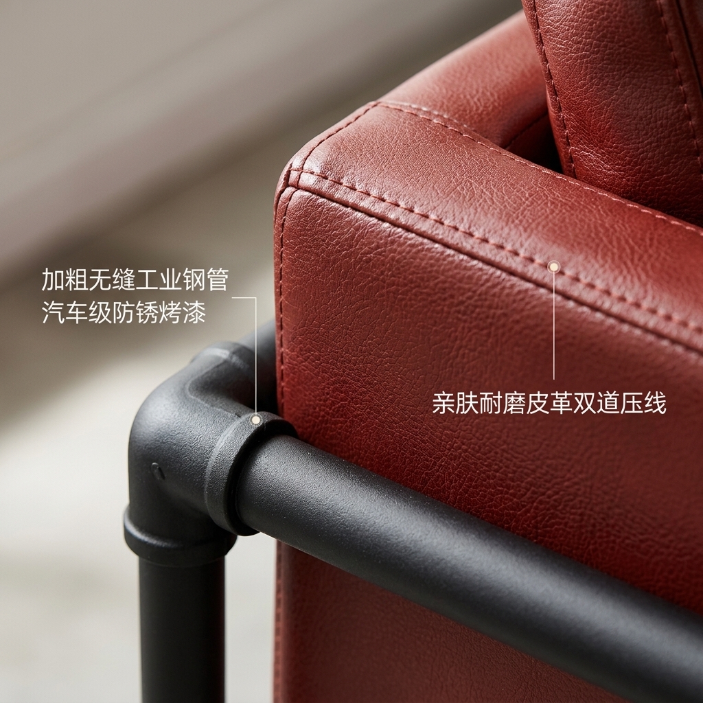 工业风酒吧沙发卡座接待餐桌网红奶茶店烧烤店清吧咖啡厅桌椅组合 - 产品图片