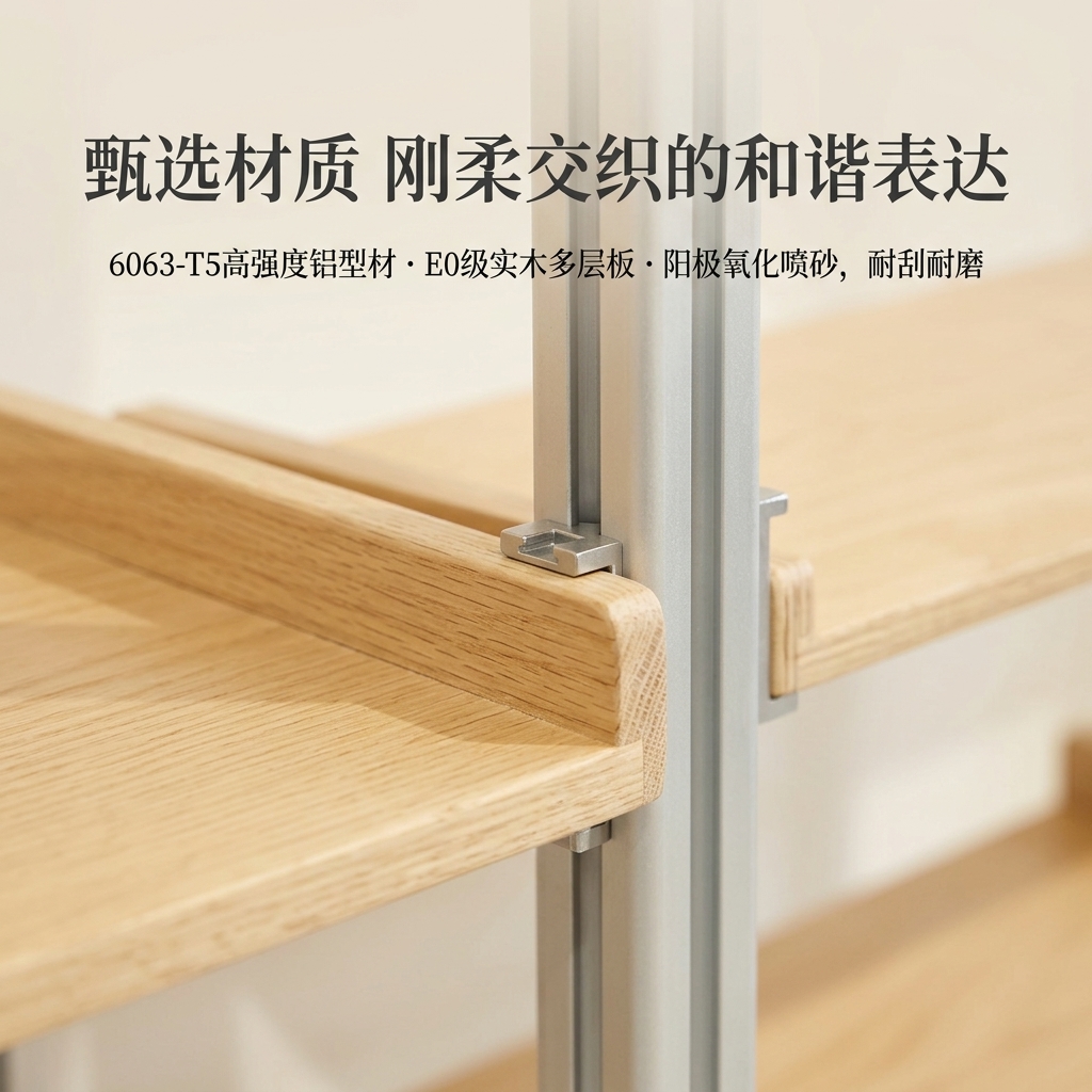 铝型材展示架展览馆木架子Y型架样品陈列架文创馆艺术洞洞板展架 - 产品图片