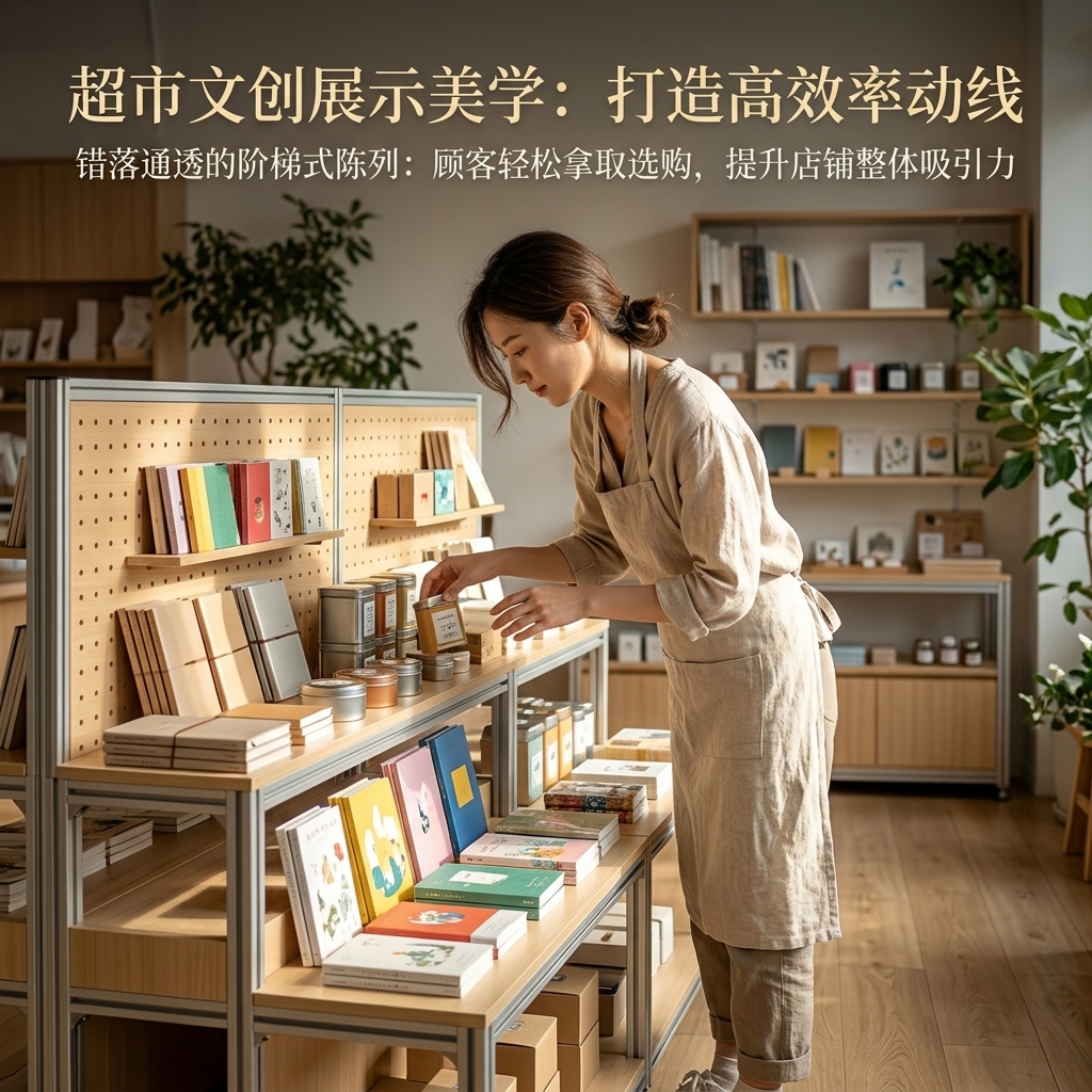 阶梯置物架商超多层陈列架海洋板店铺展示架洞洞板落地式收纳货架 - 产品图片
