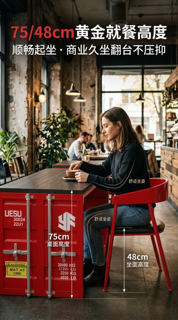 工业风卡座桌椅酒吧清吧小酒馆咖啡厅休息区洽谈桌椅网红餐饮家具 - 产品图片