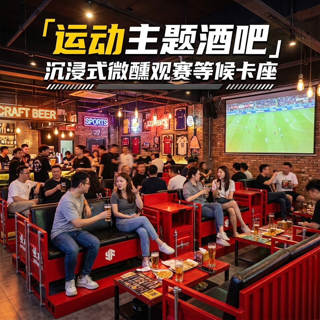 工业风台球厅观球椅看球椅桌球室酒吧商用等候休息区卡座沙发桌椅 - 产品图片