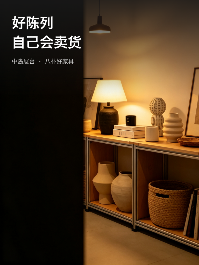 展示架 / 轻现代中岛展台 / ID1050527283085 - 成图