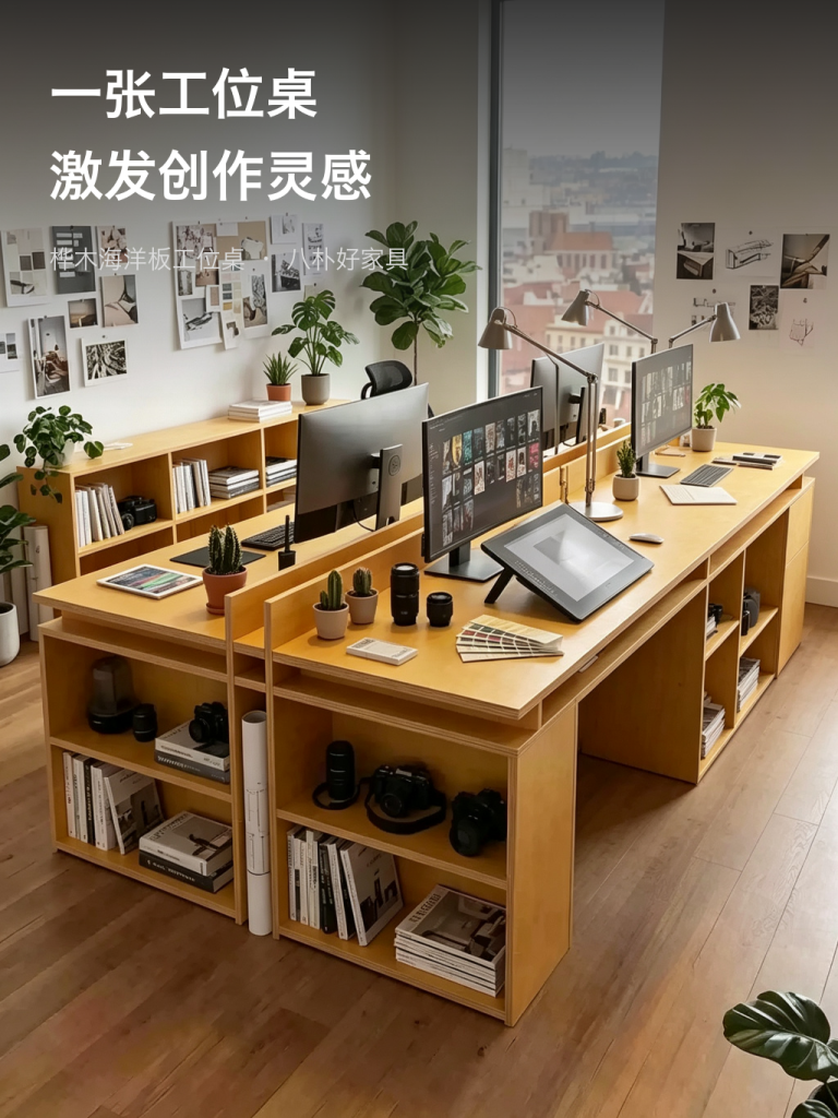 办公桌 / 网红工位桌 / ID951762635744 - 成图