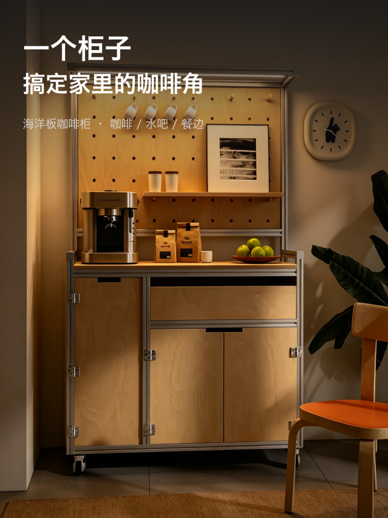 餐边柜 / 咖啡茶水柜 / ID952985242064 - 成图