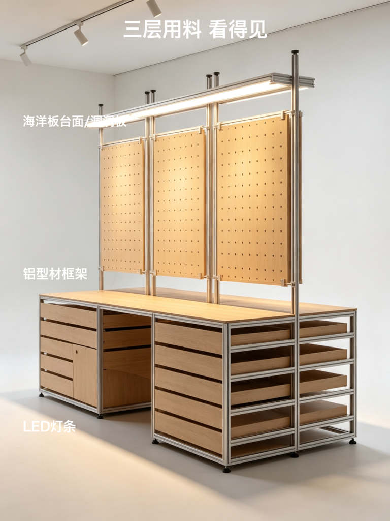 展示柜 / 中岛洞洞板 / ID891118477139 - 成图