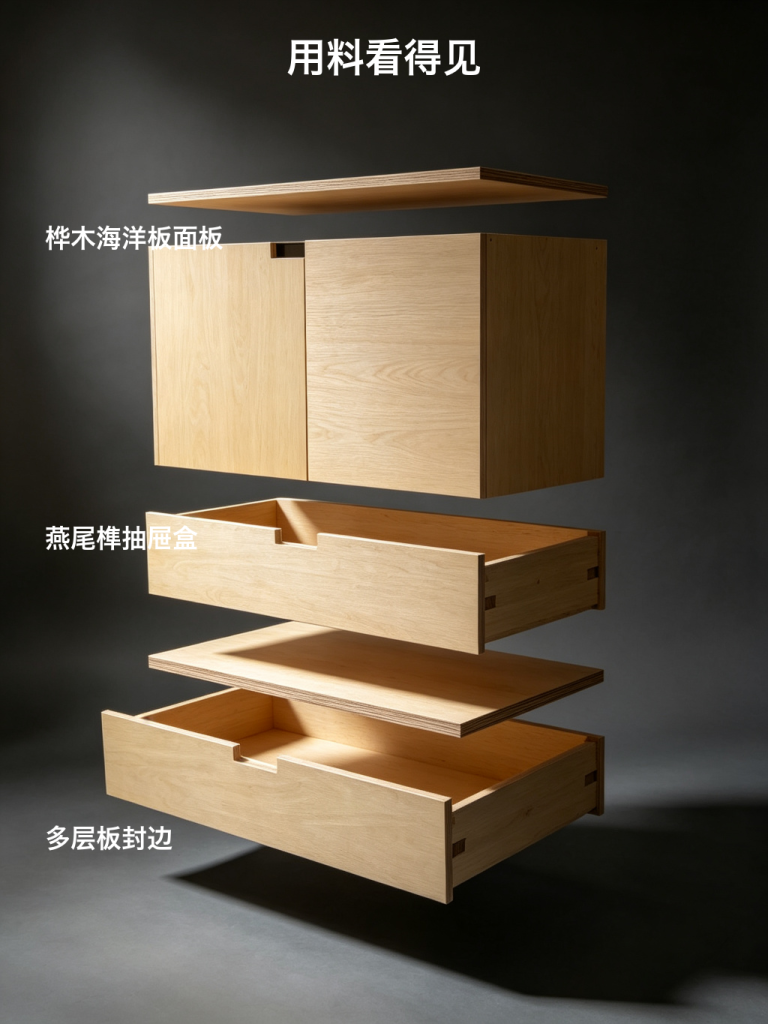 六斗柜 / 卧室抽屉柜 / ID856674760327 - 成图
