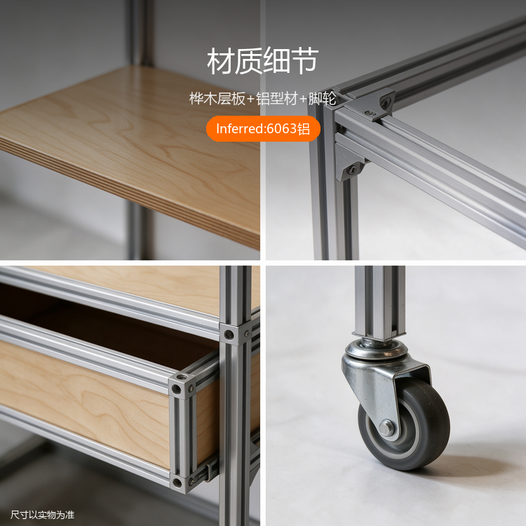 铝型材多层展示架 - 详情图
