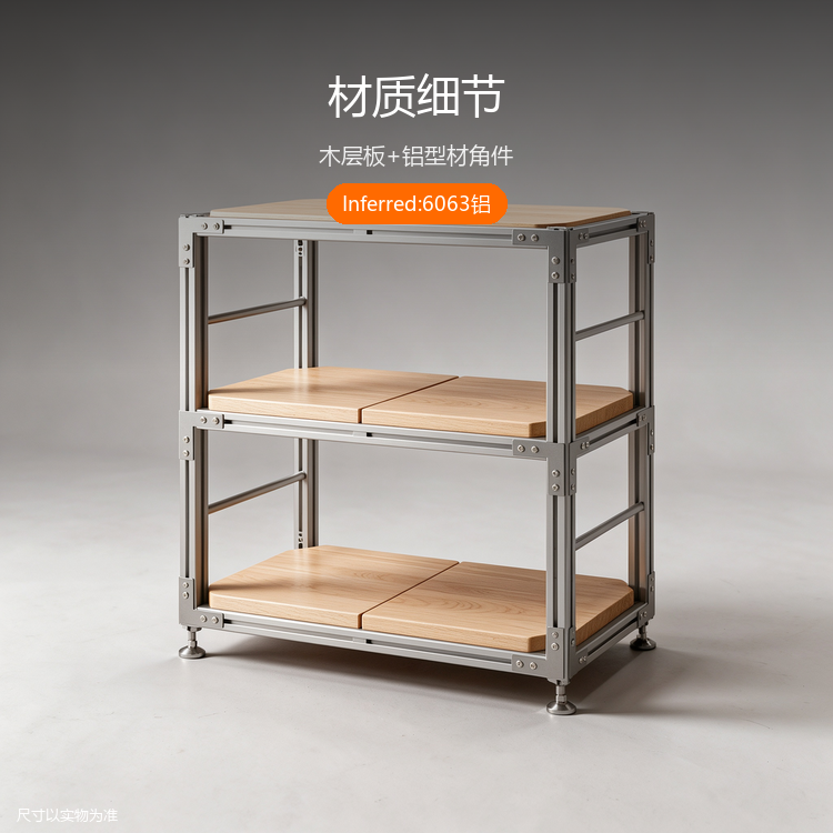 铝型材多层置物架 - 详情图