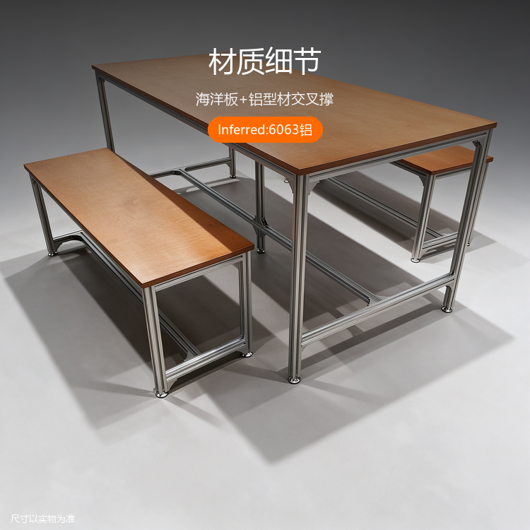 餐厅桌椅组合 - 详情图