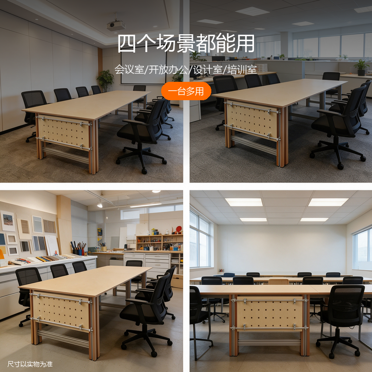 铝型材海洋板会议桌 - 详情图