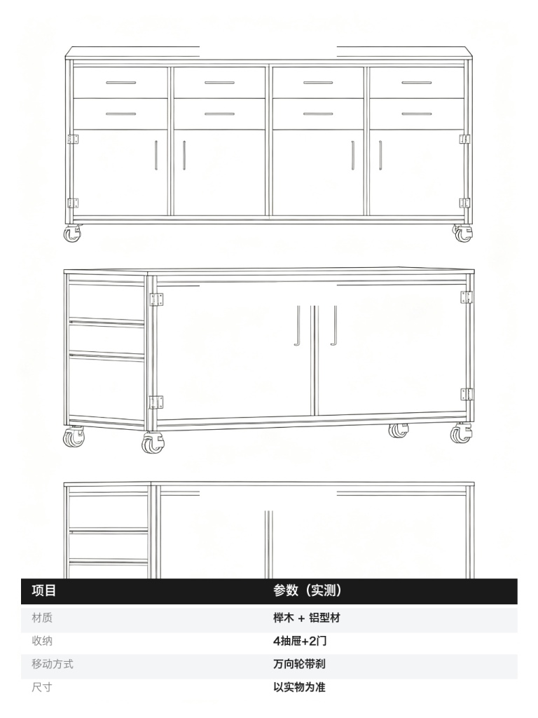 咖啡柜 / 移动吧台操作台 / ID953628917193 - 成图