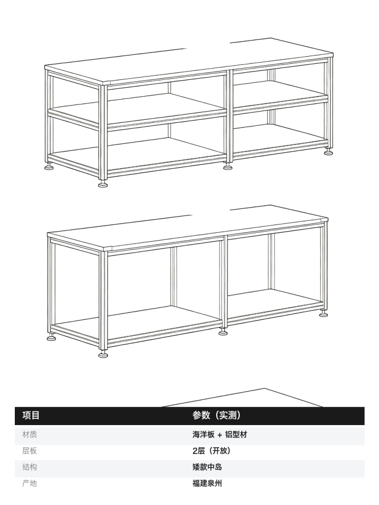 展示架 / 轻现代中岛展台 / ID1050527283085 - 成图