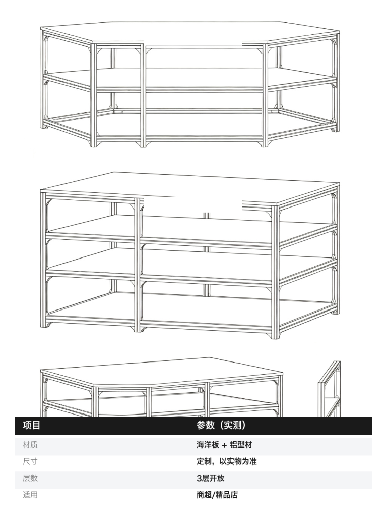 置物架 / 超市玻璃货架 / ID952868137828 - 成图