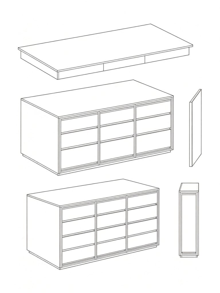 展示柜 / 中岛流水台 / ID1049580356864 - 底图