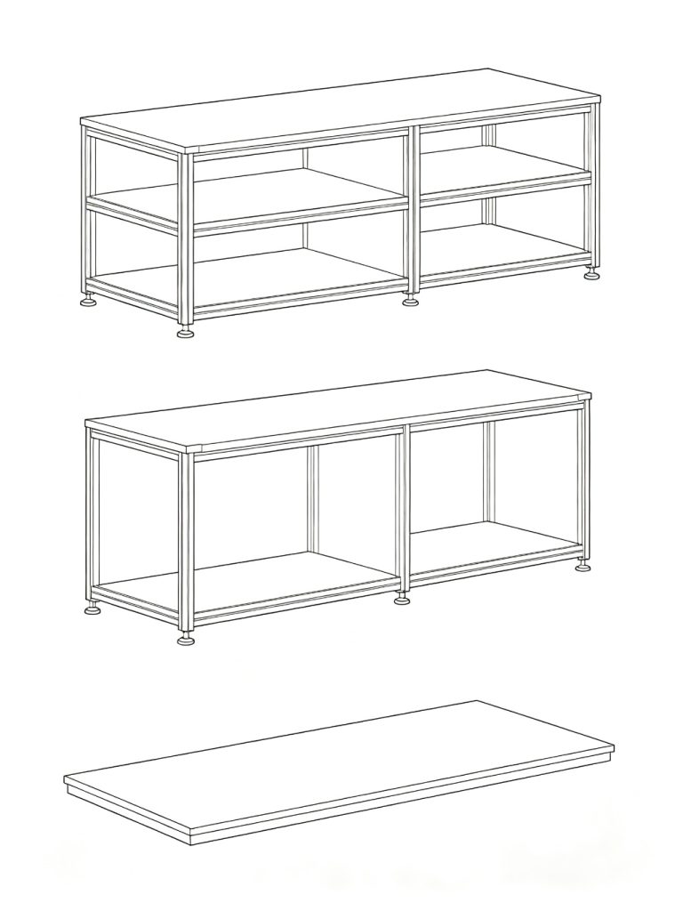 展示架 / 轻现代中岛展台 / ID1050527283085 - 底图