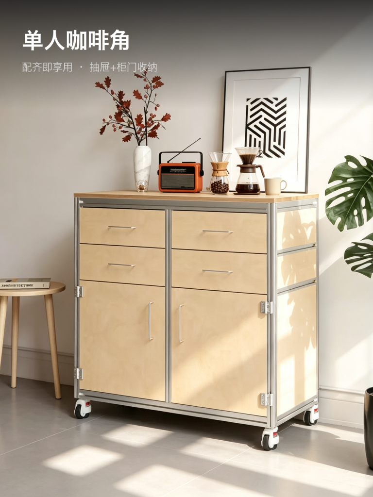咖啡柜 / 移动吧台操作台 / ID953628917193 - 成图
