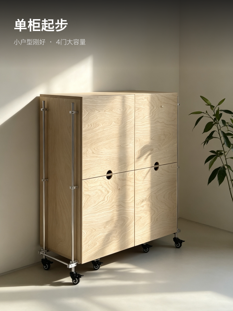 收纳柜 / 带轮装饰柜 / ID1052440657187 - 成图