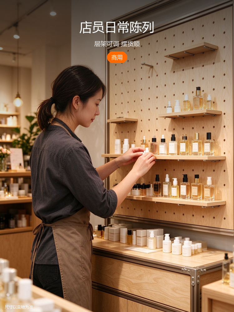 工业风木质展示柜 - 详情图