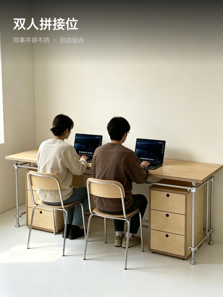 办公桌 / 桦木台式书桌 / ID1038925398515 - 成图
