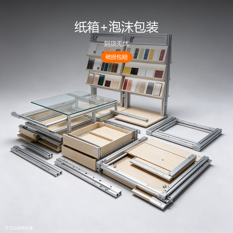 铝型材玻璃样品柜 - 详情图