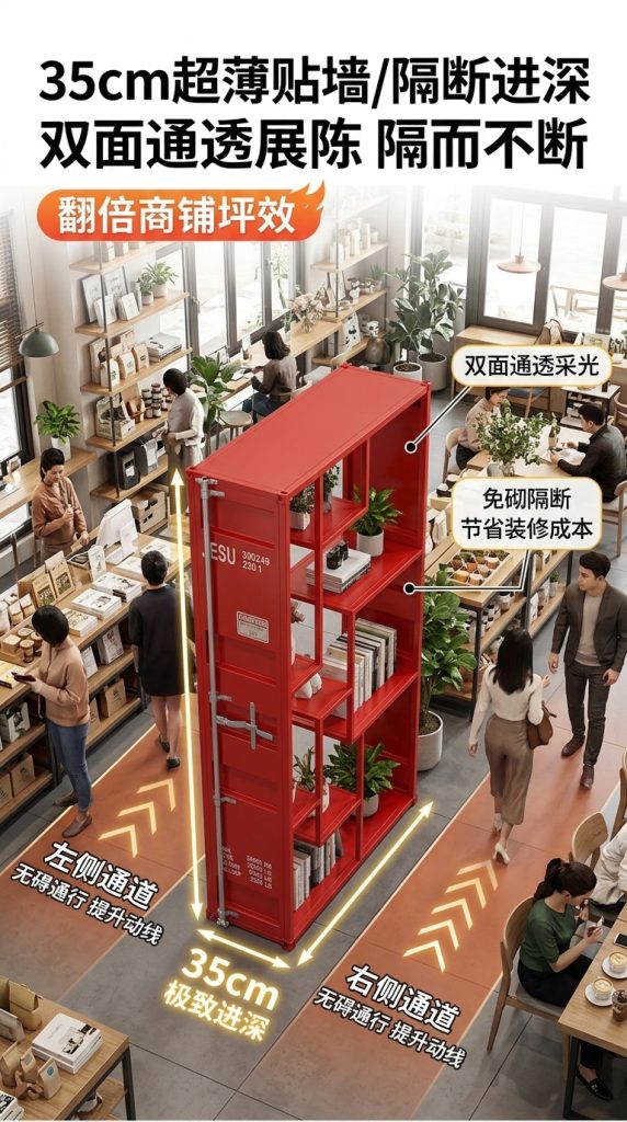 产品展示架陈列架玩具架子中岛柜展示柜子隔断商用奖牌手办展示柜 - 产品图片