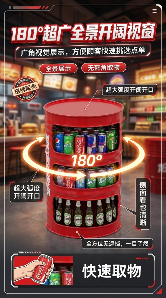 工业风油桶置物架酒吧清吧小酒馆复古创意商用收纳多层隔板展示架 - 产品图片