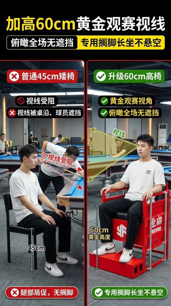 工业风台球厅观球椅看球椅桌球室酒吧商用等候休息区卡座沙发桌椅 - 产品图片